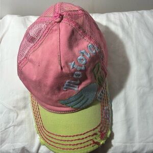 True Religion Pink and Green Women's Hat